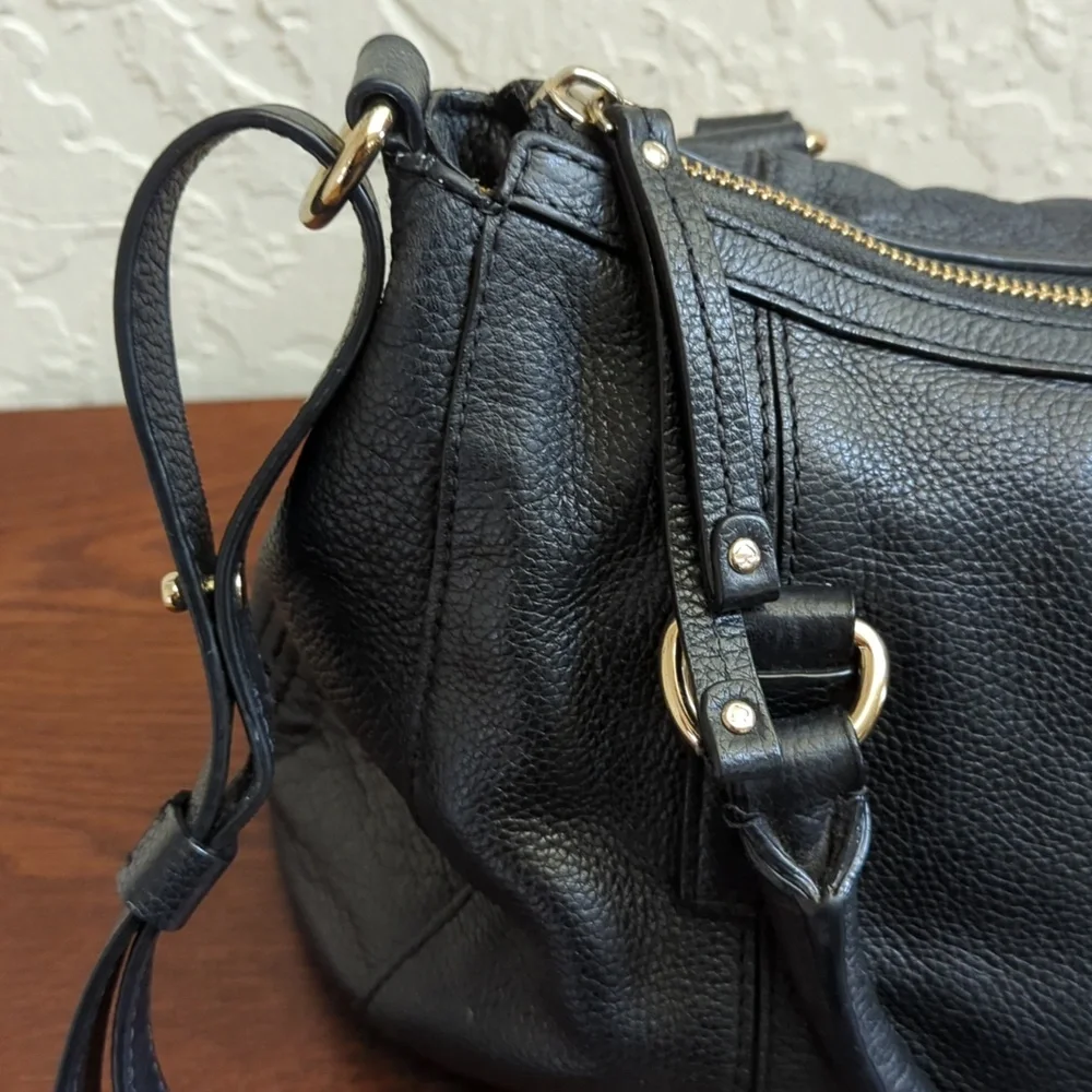 💎 kate spade NY Black Berkshire Road Bernie Convertible Satchel - Flawed Gem